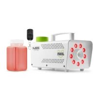 Дымогенератор для вечеринок F509LW, 9 светодиодов, RGB, белая версия