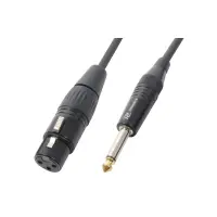 CX40-3 Cable XLR female/6.3 mono 3m Black