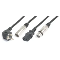 CX10-20 Light Combi Cable Schuko - XLR M / IEC F - XLR F 20m