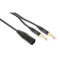 CX56-3 Кабель XLR Male - 2x 6.3 Mono 3.0м