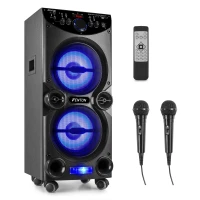 LIVE2104 Karaoke Station ratastel 2x 10”