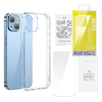 Baseus SuperCeramic прозрачный чехол из стекла и набор закаленного стекла для iPhone 14 Plus