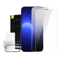 Baseus Crystal karastatud klaas, tolmukindel, 0,3 mm, iPhone 14 Pro jaoks (2 tk)
