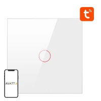 Nutikas valgusti lüliti ZigBee Avatto ZTS02-EU-W1 1-suunaline TUYA (valge)