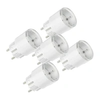Komplekt 5 Shelly Plug S MTR Gen3 12A nutikat pistikupesa (valge)