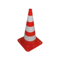 Red/white traffic safety cone: 75cm