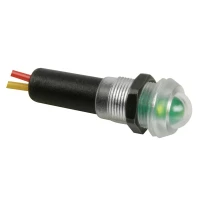 Waterproof LED lamp 12V green - black housing