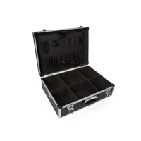 Aluminum frame tool case 455 x 330 x 152mm, black