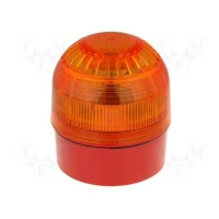 PSB-0031 -Signaller: lighting; blinking light; Colour: orange; 17÷60VDC ( Klaxon)
