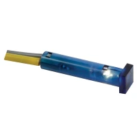 7 x 7mm square panel indicator light, 12V blue