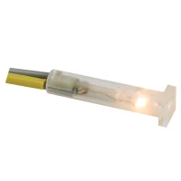 7 x 7mm square panel indicator light, 12V CRYSTAL