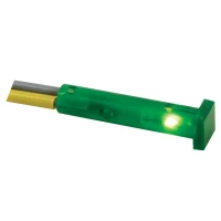 7 x 7mm square panel indicator light, 12V green