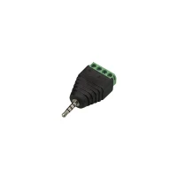 2.5 mm STEREO plug - 4P screw terminals (5 pcs)