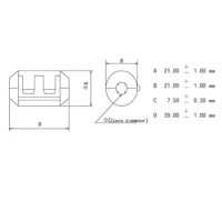 CLAMP FILTER FOR CABLES Ø7.5mm
