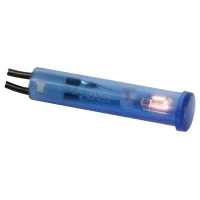 7mm round panel indicator light, 24V blue