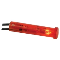 7mm round panel indicator light, 24V red