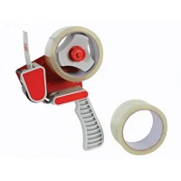 Tape dispenser + 2 rolls of packing tape (50MM X 50M)