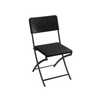 FOLDABLE CHAIR WITH RATTAN PATTERN