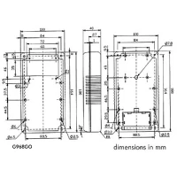 Portatiivseadme korpus- hall ,180 x 100 x 43mm - ekraani aknaga