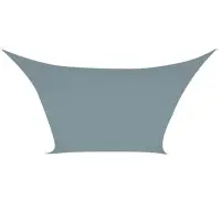 SHADE SAIL - SQUARE - 3.6 x 3.6 m - COLOUR: LIGHT SLATE GREY