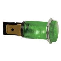 14mm round panel indicator light, 12V green