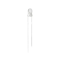 Blue LED 3mm WATERCLEAR - 2200mcd - 20mA