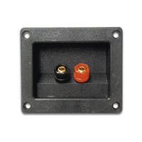 Прямоугольная клеммная колодка для акустического кабеля - позолоченные соединительные клеммы