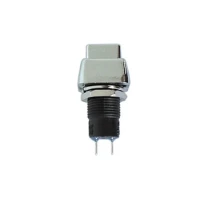 PUSH-BUTTON SWITCH ON-OFF SILVER