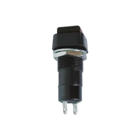 R18-23B PUSH SWITCH 1P OFF-(ON) BLACK 3A/125V