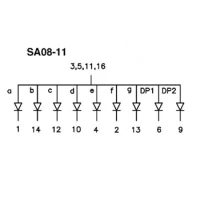 20mm SINGLE-DIGIT DISPLAY COMMON ANODE SUPER RED