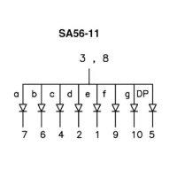 14mm SINGLE-DIGIT DISPLAY COMMON ANODE