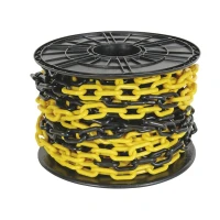 Chain, yellow/black 8mm - 25m roll