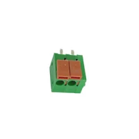 SCREWLESS CONNECTOR PRINT, 2 POLES, GREEN, PITCH = 5mm