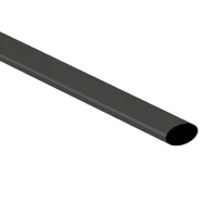 Heat shrink tubing 6.4mm - black - 50 pcs