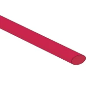 Heat shrink tubing 6.4mm - red - 50 pcs