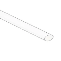 Heat shrink tubing 6.4mm - white - 50 pcs
