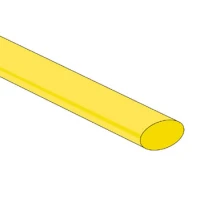 Heat shrink tubing 9.5mm - yellow - 25 pcs