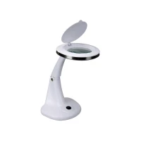 Magnifying glass LED desk lamp 3 + 12 diopters - 6 W - 30 LEDs - white