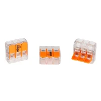WAGO - compact splicing connector for 3 x 0.2 - 4 mm² for all types of conductors