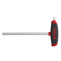 Wiha T-handle L-keys - ComfortGrip Hexagon MagicRing®, chrome plated (45440) 3 x 100 mm