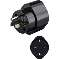 Travel Adapter Europe to USA/Japan, black
