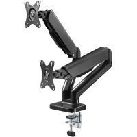 Double Monitor Mount with Gas Spring