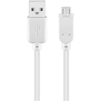 USB-A to Micro-B Cable, 3 m, white