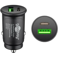 Dual-USB Auto Fast Charger USB-C™ PD (Power Delivery) (30 W)