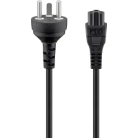 Mains Connection Cable Denmark, 2 m, Black, (3*0.75 mm²)