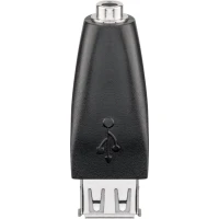 USB-A to Jack Adapter, black