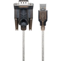 USB-to-Serial Adapter, 1.5 m, transparent