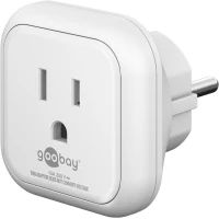 Travel Adapter USA/Japan to Europe, white
