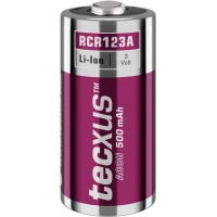 RCR123 Rechargeable - 500 mAh, 1 pc. in cardboard box