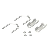 Set of 2 Claw Clamps and U-Bolts for Pipe Diameters up to 60 mm